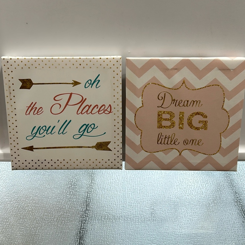 2 Square Canvas Set